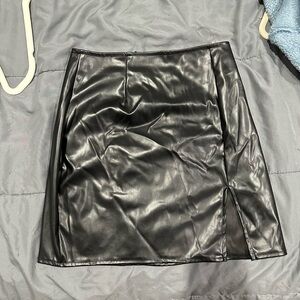 Leather Mini Skirt